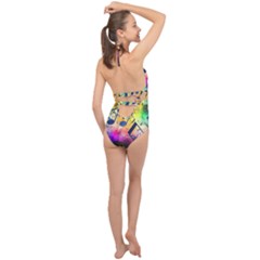 Halter Front Plunge Swimsuit 