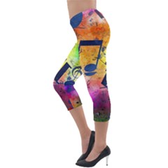 Lightweight Velour Capri Leggings  