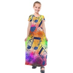 Kids  Short Sleeve Maxi Dress 