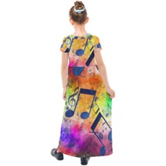 Kids  Short Sleeve Maxi Dress 