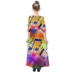 Kids  Quarter Sleeve Maxi Dress 