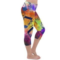 Lightweight Velour Capri Yoga Leggings 