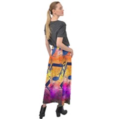 Velour Split Maxi Skirt 