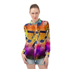 Long Sleeve Chiffon Shirt 