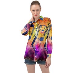 Long Sleeve Satin Shirt 