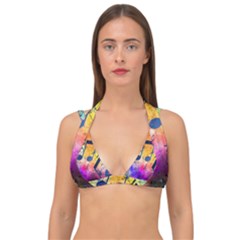 Double Strap Halter Bikini Top 