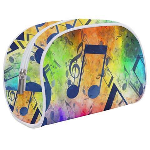 Music Texture, Grunge Music Background Make Up Case (Medium) from ArtsNow.com