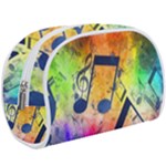 Music Texture, Grunge Music Background Make Up Case (Large)