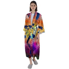 Maxi Satin Kimono 