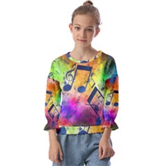 Kids  Cuff Sleeve Top 