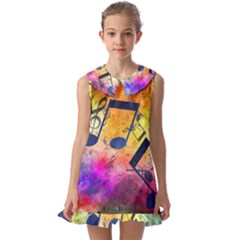 Kids  Pilgrim Collar Ruffle Hem Dress 