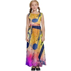 Kids  Satin Sleeveless Maxi Dress 