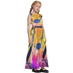 Kids  Satin Sleeveless Maxi Dress 