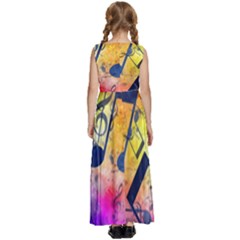 Kids  Satin Sleeveless Maxi Dress 