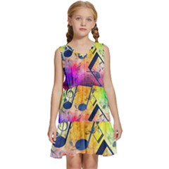 Kids  Sleeveless Tiered Mini Dress 