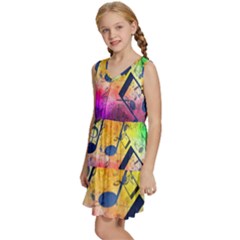 Kids  Sleeveless Tiered Mini Dress 