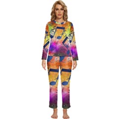 Womens  Long Sleeve Lightweight Pajamas Set 