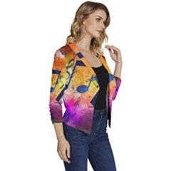 Women s Casual 3/4 Sleeve Spring Jacket 