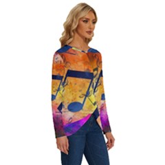 Long Sleeve Crew Neck Pullover Top 