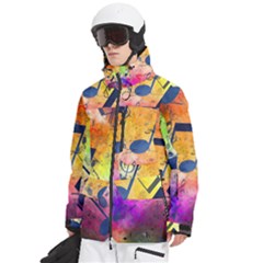 Men s Multi Pockets Zip Ski and Snowboard Waterproof Breathable Jacket 