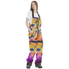 Women s Front Zip Ski And Snowboard Bib Pants 