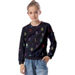 Numbers, Math, Keyboard Kids  Long Sleeve T-Shirt with Frill 