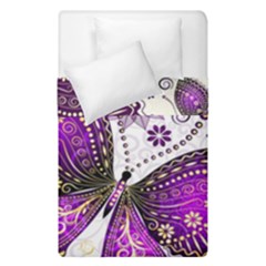 Purple Butterflies, Abstract, Floral, Flowers Duvet Cover Double Side (Single Size) from ArtsNow.com