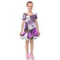 Kids  Short Sleeve Velvet Dress 