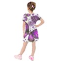 Kids  Short Sleeve Velvet Dress 