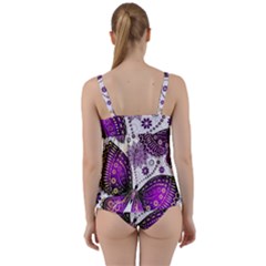 Twist Front Tankini Set 