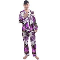 Men s Long Sleeve Satin Pajamas Set 