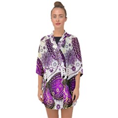 Half Sleeve Chiffon Kimono 