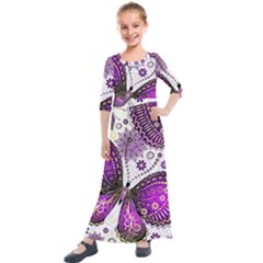 Kids  Quarter Sleeve Maxi Dress 