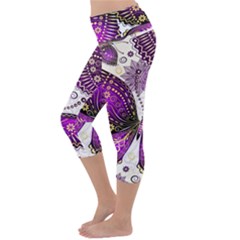 Lightweight Velour Capri Yoga Leggings 