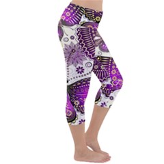 Lightweight Velour Capri Yoga Leggings 