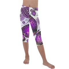 Kids  Lightweight Velour Capri Leggings  