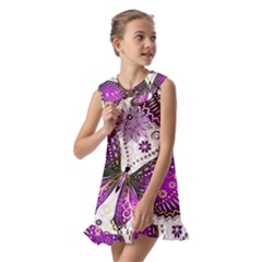 Kids  Pilgrim Collar Ruffle Hem Dress 