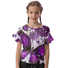 Kids  Cut Out Flutter Sleeves 