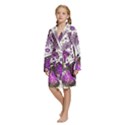 Kids  Long Sleeve Velvet Lounge Robe 