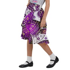 Kids  Ruffle Flared Wrap Midi Skirt 