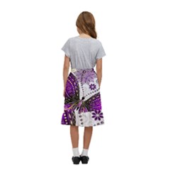 Kids  Ruffle Flared Wrap Midi Skirt 