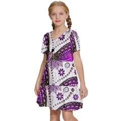 Kids  Short Sleeve Tiered Mini Dress 