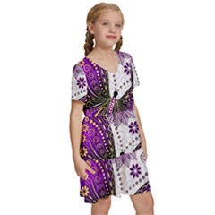 Kids  Short Sleeve Tiered Mini Dress 