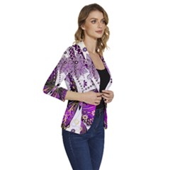 Women s One-Button 3/4 Sleeve Short Jacket 