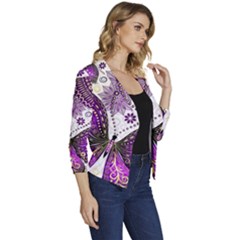 Women s Casual 3/4 Sleeve Spring Jacket 