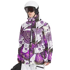 Men s Multi Pockets Zip Ski and Snowboard Waterproof Breathable Jacket 