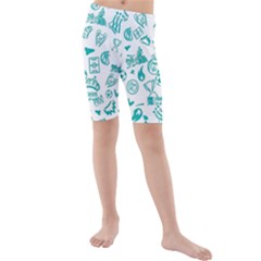 Kids  Mid Length Swim Shorts 