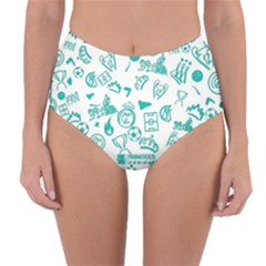 Reversible High-Waist Bikini Bottoms 