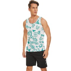 Men s Wide Collar Tank Top 