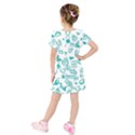 Kids  Short Sleeve Velvet Dress 